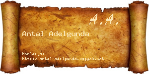 Antal Adelgunda névjegykártya